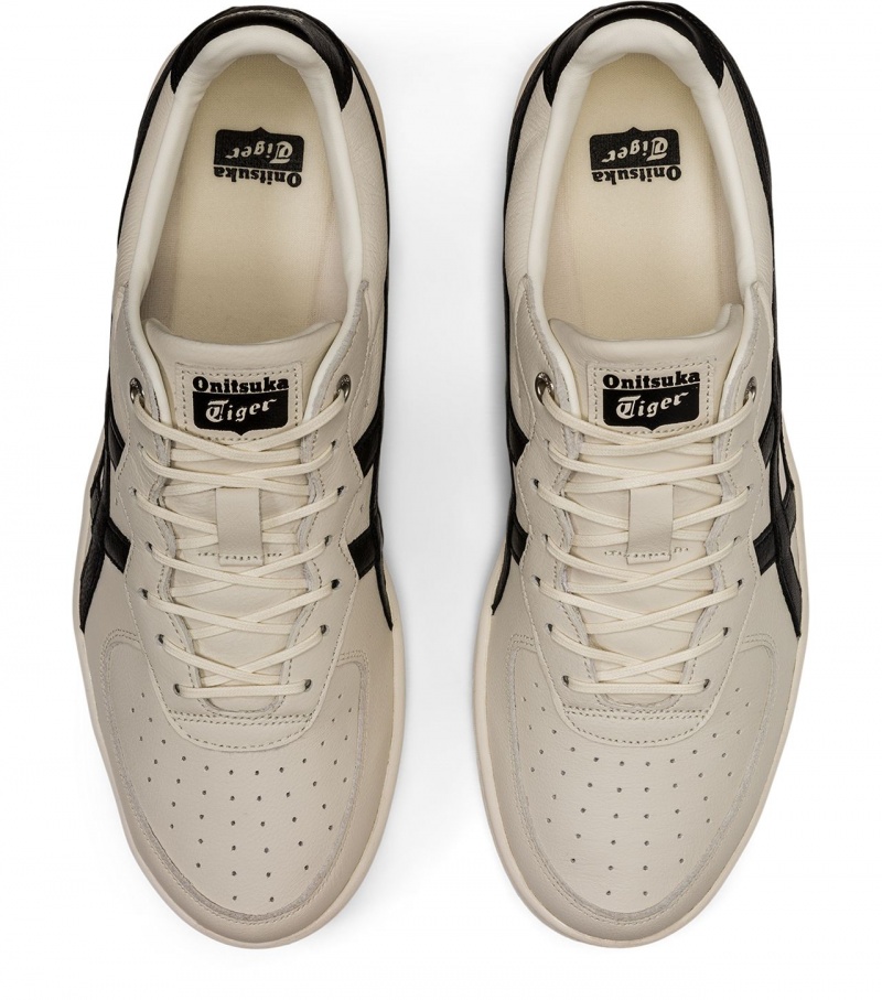 Men's Onitsuka Tiger Gsm Sd Sneakers Cream / Black | 80314-BPDF