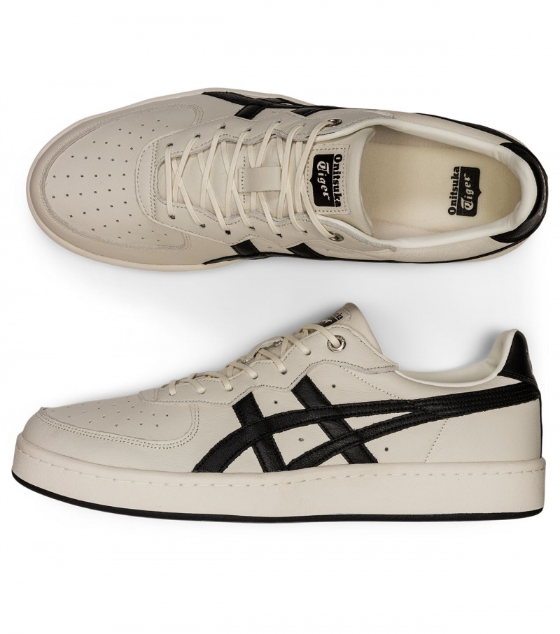 Men's Onitsuka Tiger Gsm Sd Sneakers Cream / Black | 80314-BPDF