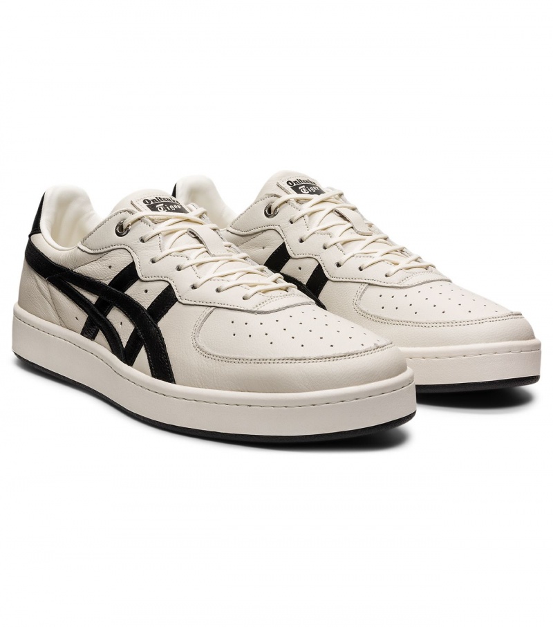 Men's Onitsuka Tiger Gsm Sd Sneakers Cream / Black | 80314-BPDF