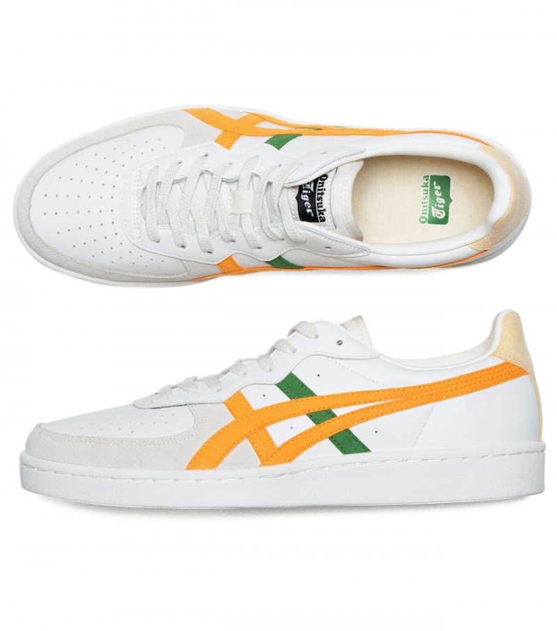 Men's Onitsuka Tiger Gsm Sneakers Cream / Orange | 20716-CFUV