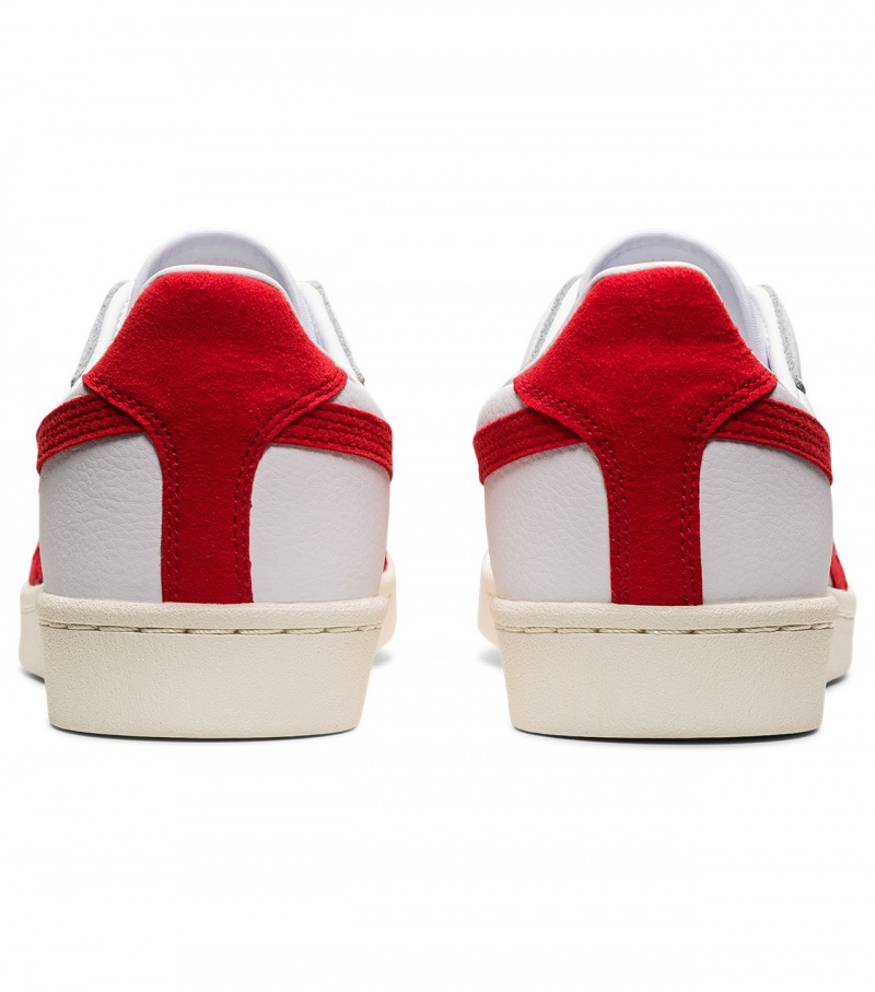 Men's Onitsuka Tiger Gsm Sneakers White / Red | 90173-LZPH