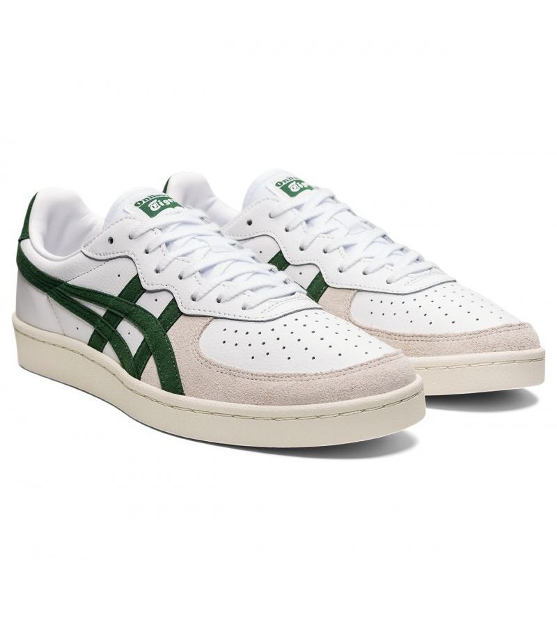 Men's Onitsuka Tiger Gsm Sneakers White / Green | 72308-URIH