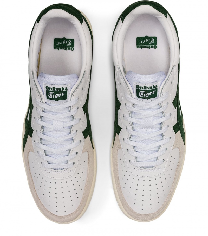 Men's Onitsuka Tiger Gsm Sneakers White / Green | 72308-URIH