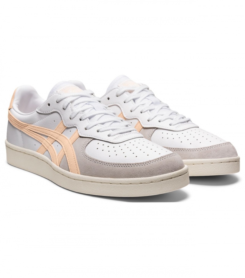 Men's Onitsuka Tiger Gsm Sneakers White / Pink | 62791-DYAG