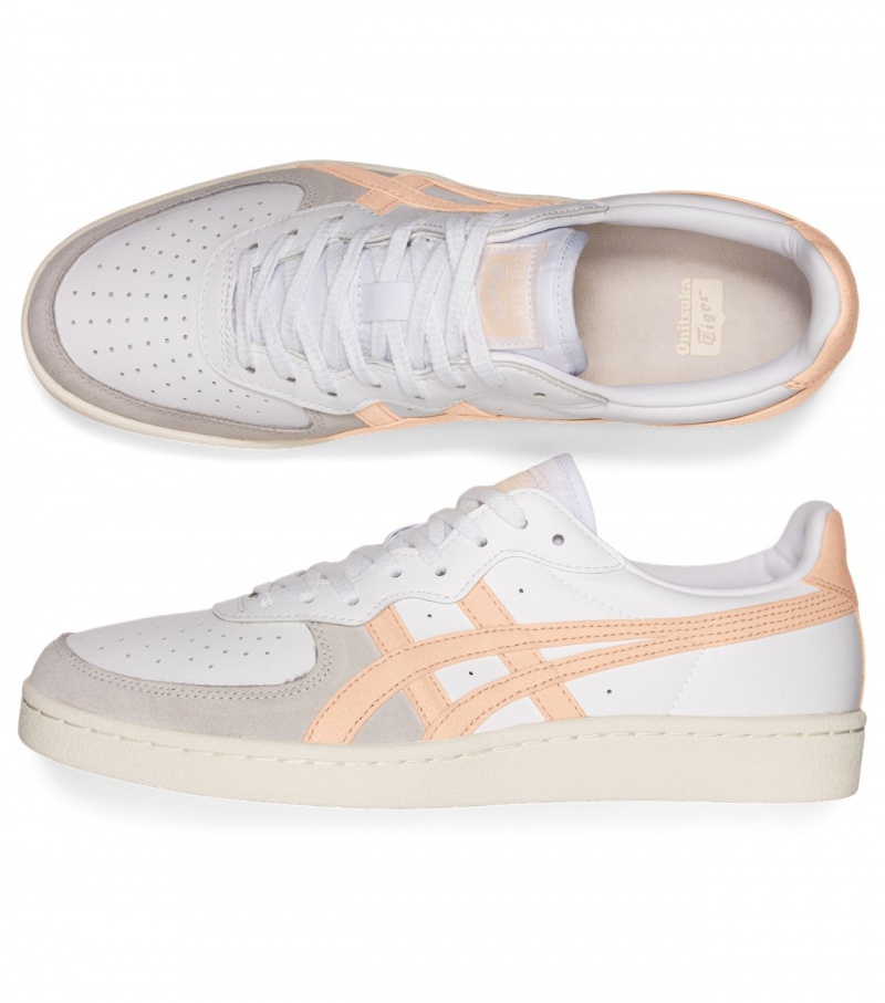 Men's Onitsuka Tiger Gsm Sneakers White / Pink | 62791-DYAG