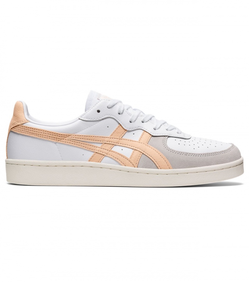 Men\'s Onitsuka Tiger Gsm Sneakers White / Pink | 62791-DYAG