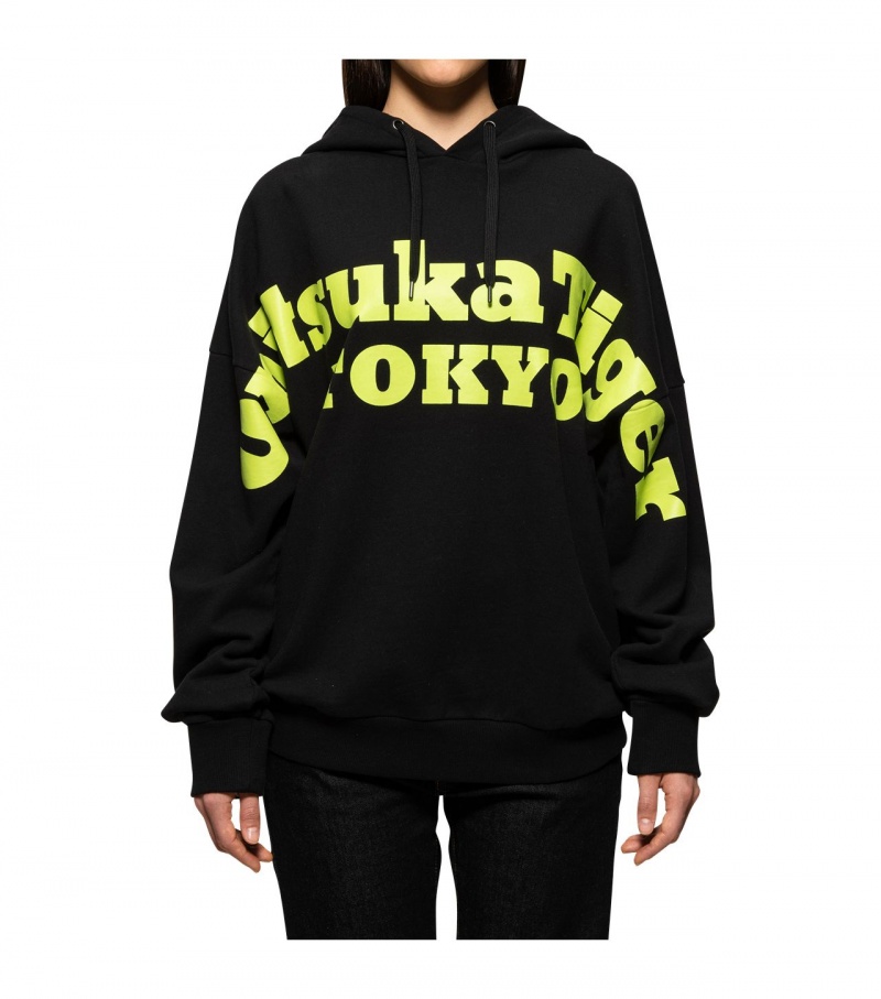 Men's Onitsuka Tiger Hoodie Black | 39840-WJHZ