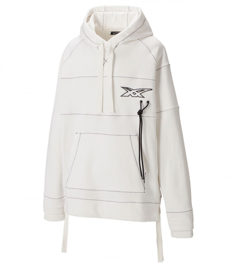 Men's Onitsuka Tiger Hoodie White | 29518-LRKZ