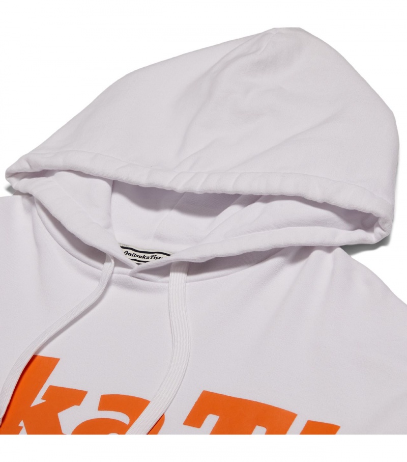 Men's Onitsuka Tiger Hoodie White | 51872-BZQD