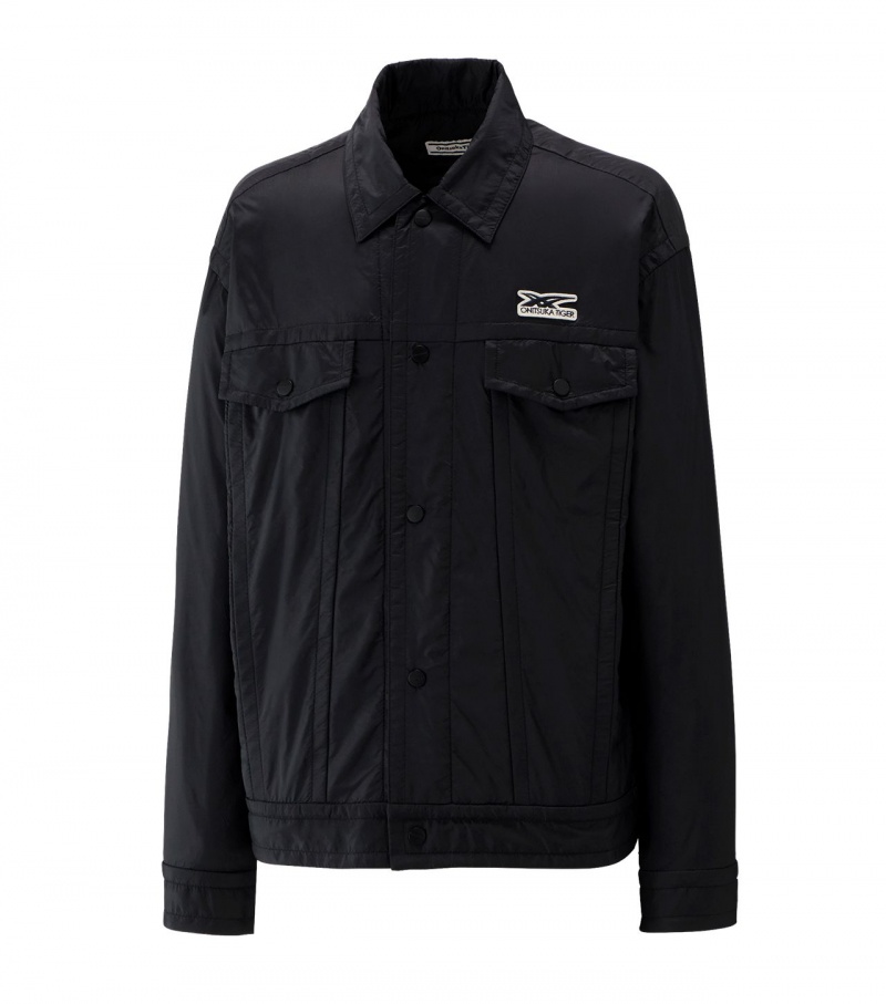 Men's Onitsuka Tiger Jackets Black | 20954-LBKR