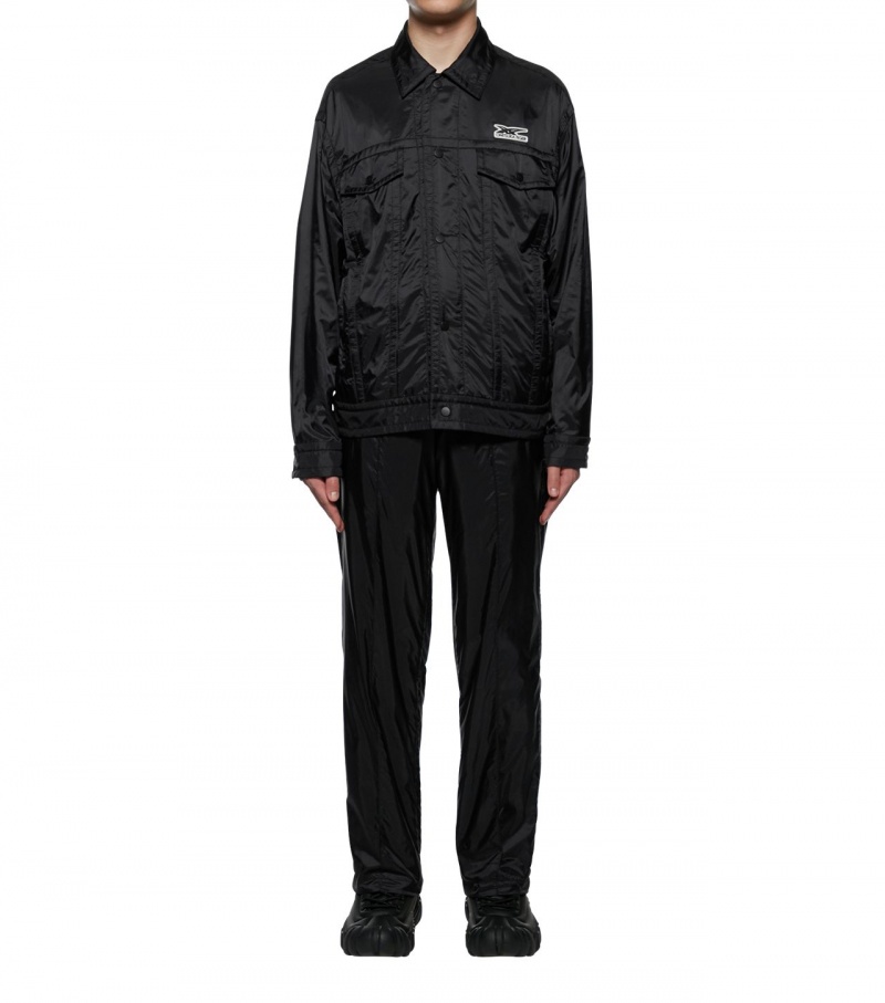 Men's Onitsuka Tiger Jackets Black | 20954-LBKR