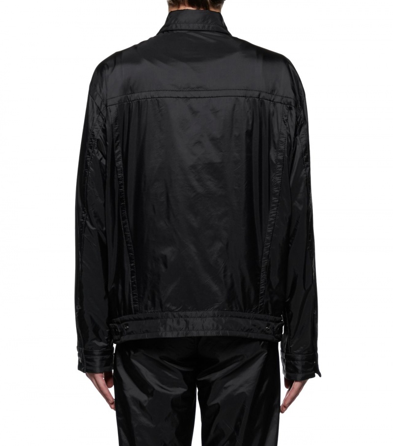 Men's Onitsuka Tiger Jackets Black | 20954-LBKR