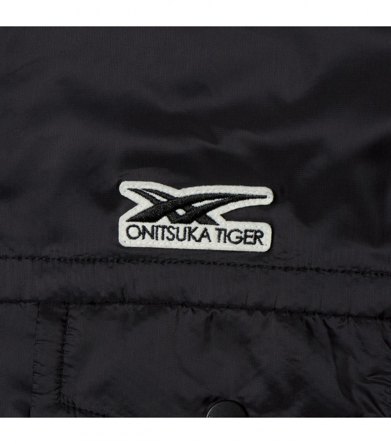 Men's Onitsuka Tiger Jackets Black | 20954-LBKR