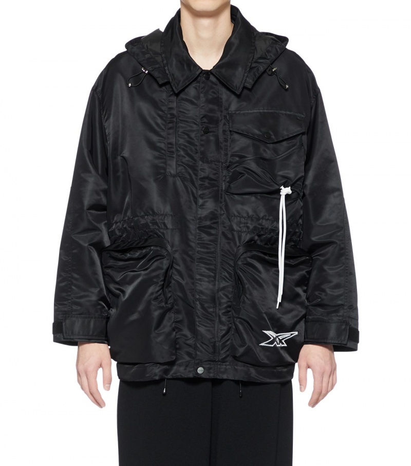 Men's Onitsuka Tiger Jackets Black | 26943-GZBF