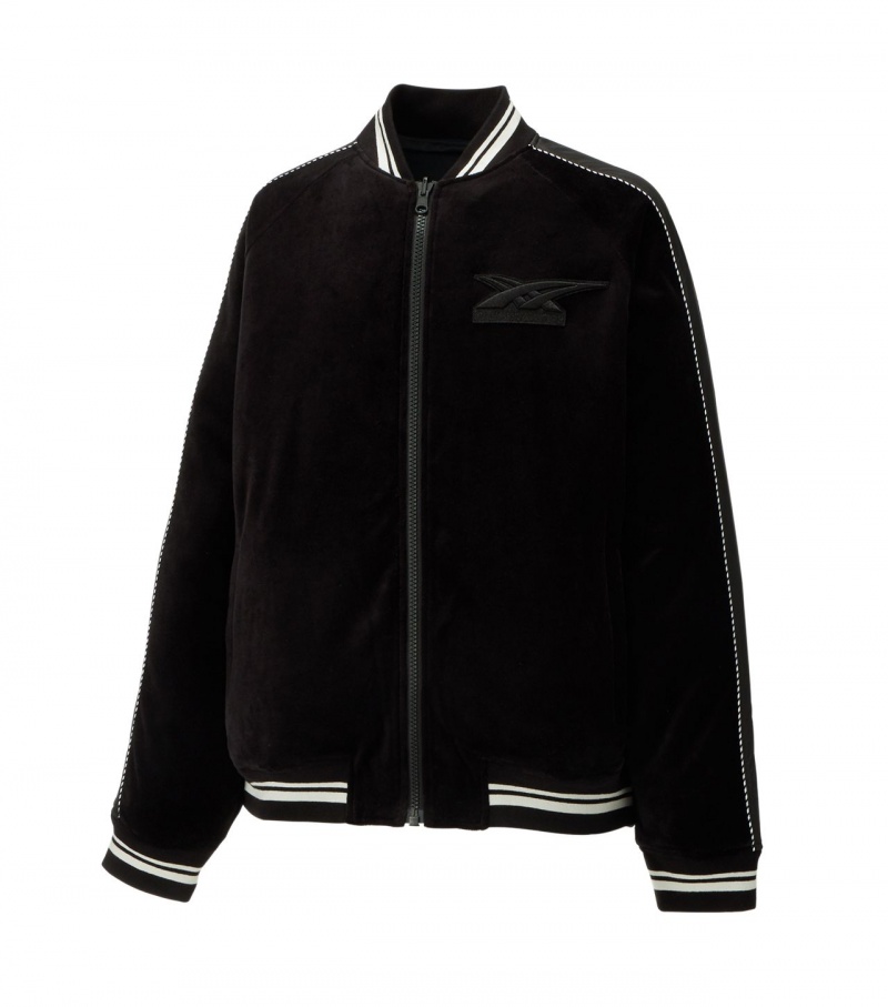 Men's Onitsuka Tiger Jackets Black | 91708-NFHQ