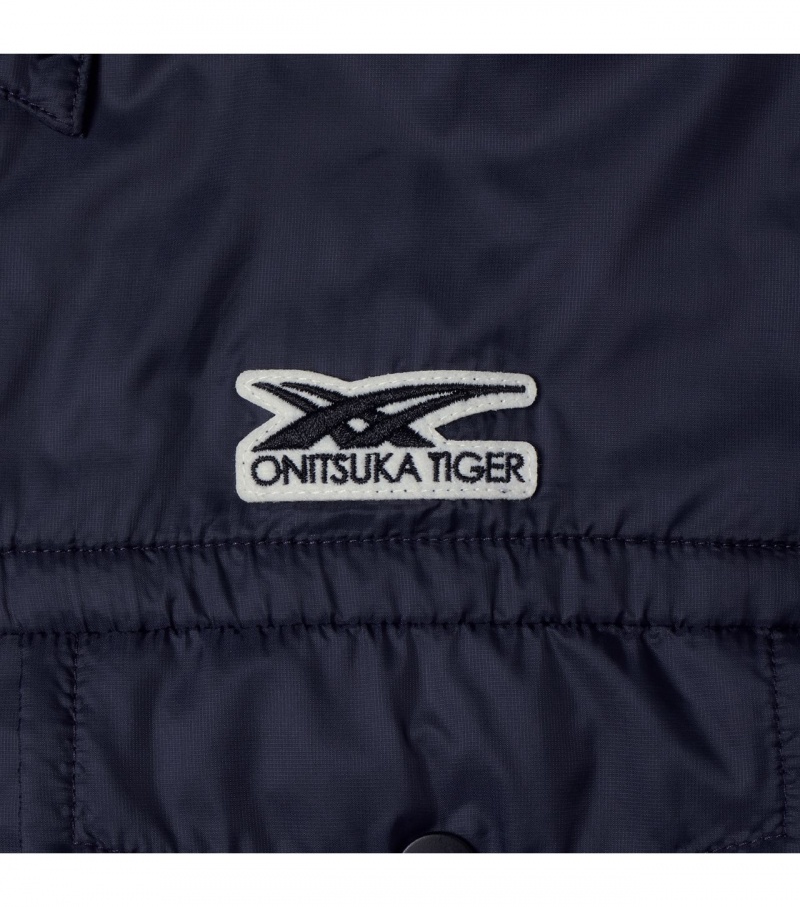 Men's Onitsuka Tiger Jackets Navy | 91820-EYKF