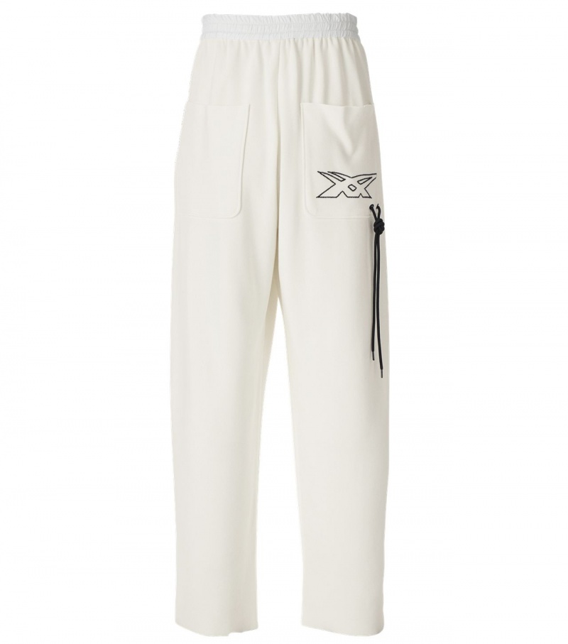 Men's Onitsuka Tiger Knit Pants White | 43962-LOSF