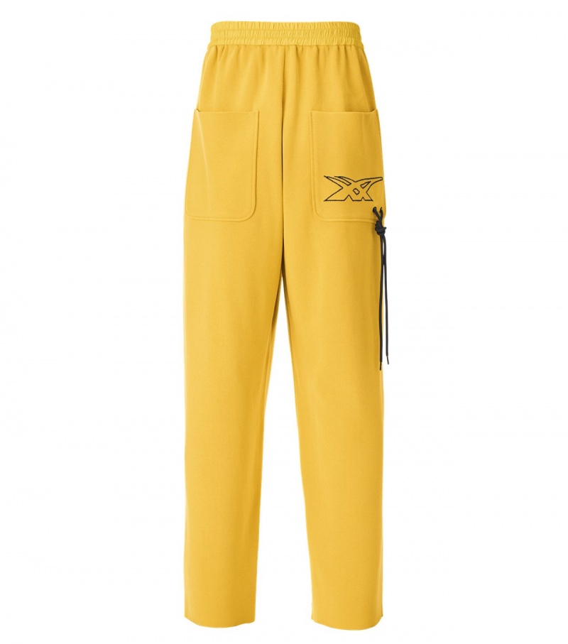 Men's Onitsuka Tiger Knit Pants Yellow | 12967-MWCH