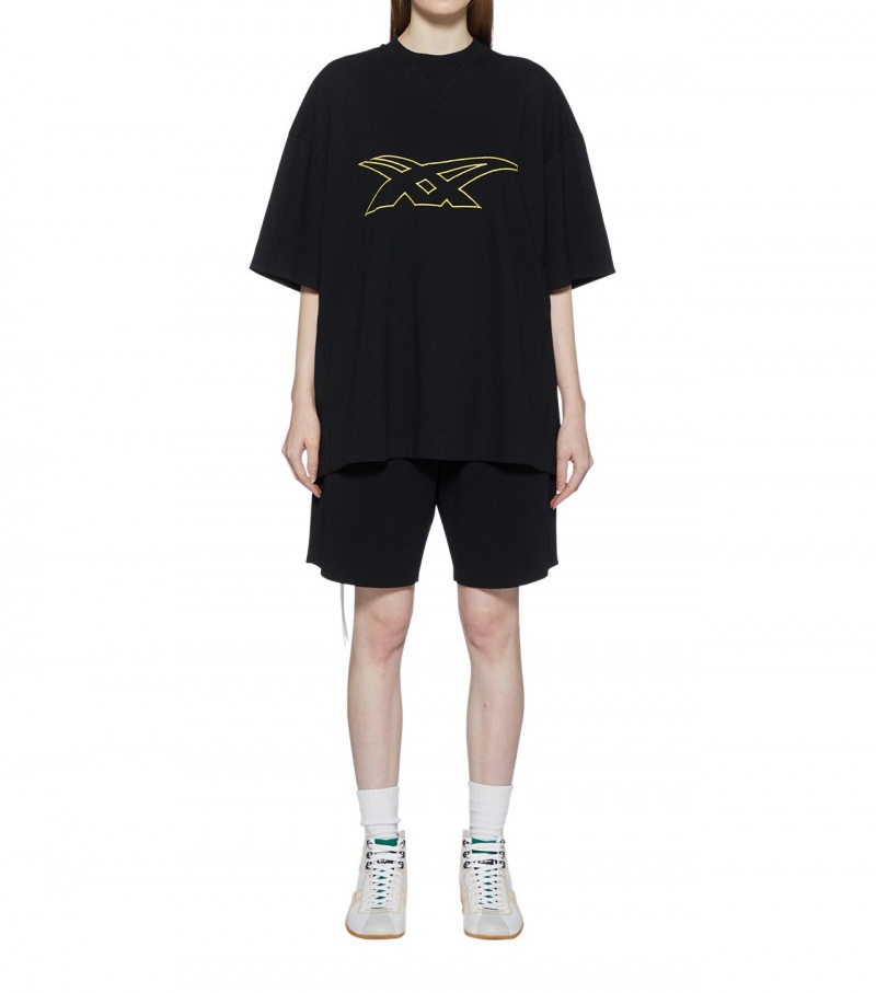 Men's Onitsuka Tiger Knit Shorts Black | 78294-OIJZ