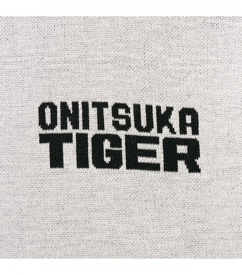 Men's Onitsuka Tiger Knit Tops White | 18245-YWCN