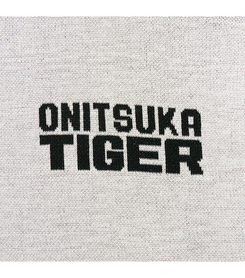 Men's Onitsuka Tiger Knit Vest White | 52130-EQIR