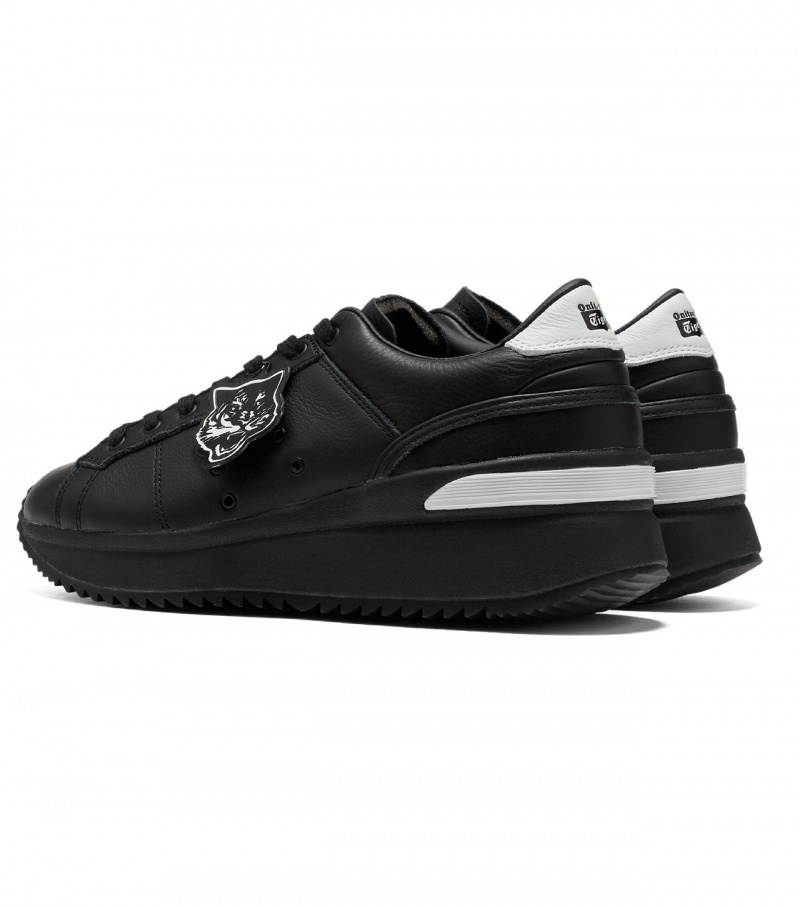 Men's Onitsuka Tiger Lawnship Pf Sneakers Black | 58371-MHNI