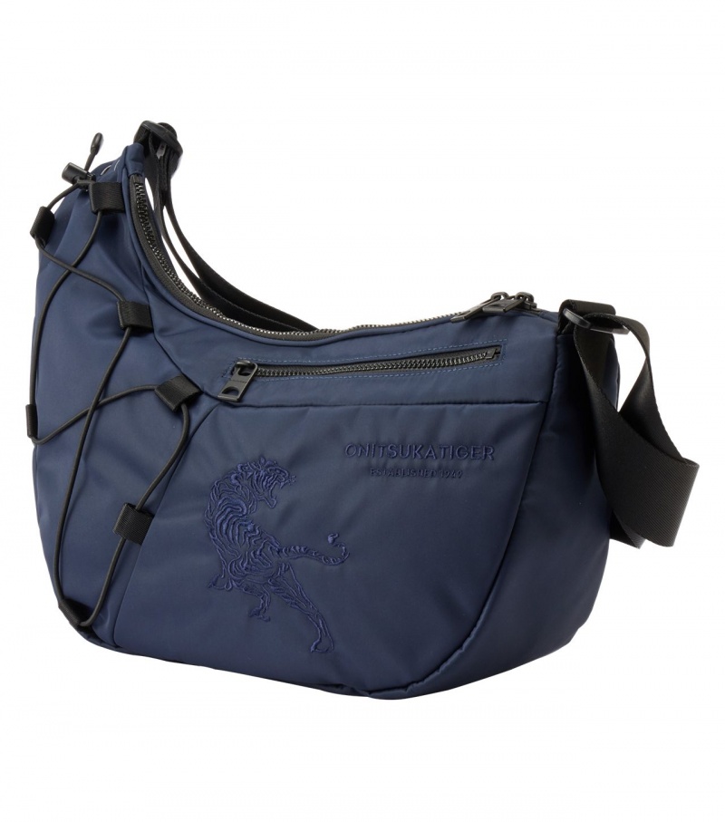 Men's Onitsuka Tiger Messenger Bag Bags Navy | 79620-LETD