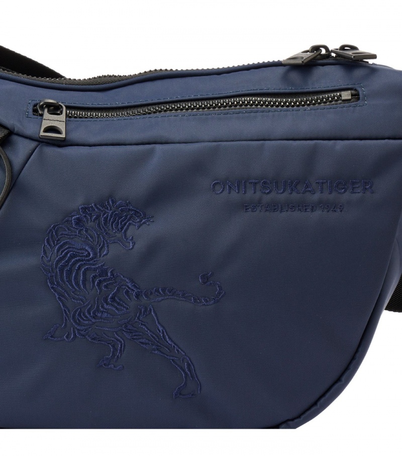 Men's Onitsuka Tiger Messenger Bag Bags Navy | 79620-LETD