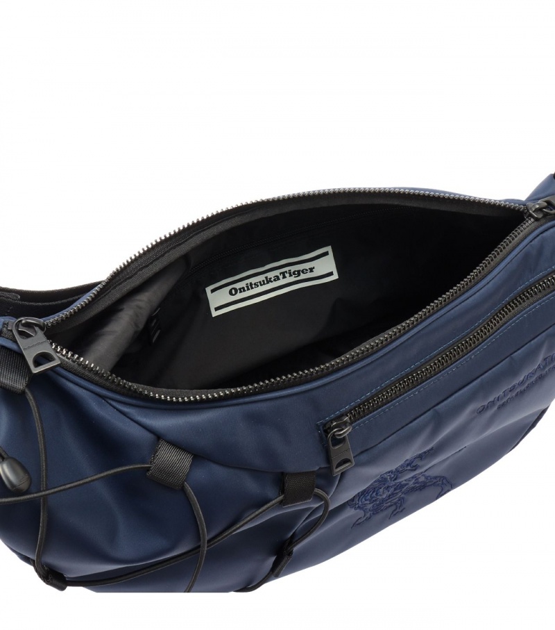 Men's Onitsuka Tiger Messenger Bag Bags Navy | 79620-LETD