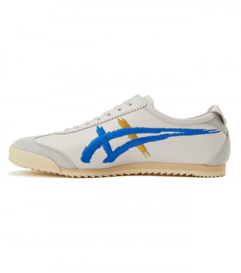 Men's Onitsuka Tiger Mexico 66 Deluxe Nm Mexico 66 White / Blue | 63271-NZFS