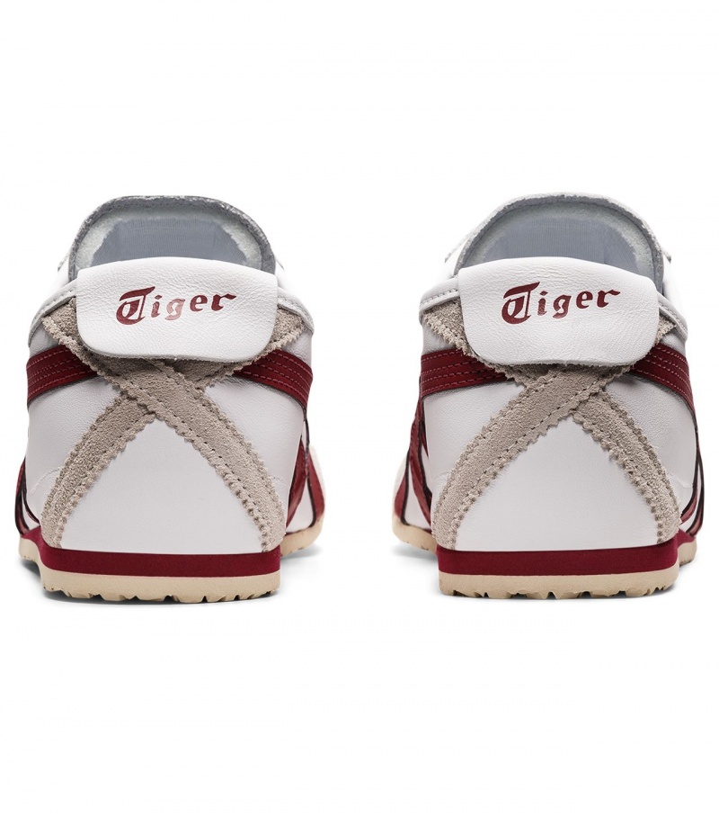 Men's Onitsuka Tiger Mexico 66 Mexico 66 White / Burgundy | 83149-ZQFB