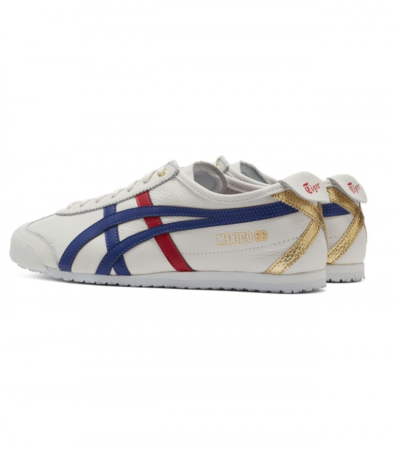 Men's Onitsuka Tiger Mexico 66 Mexico 66 White / Dark Blue | 72610-BZOX