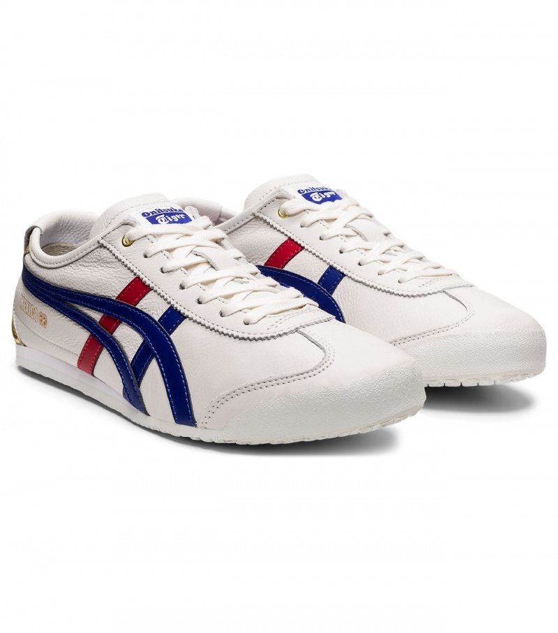 Men's Onitsuka Tiger Mexico 66 Mexico 66 White / Dark Blue | 72610-BZOX