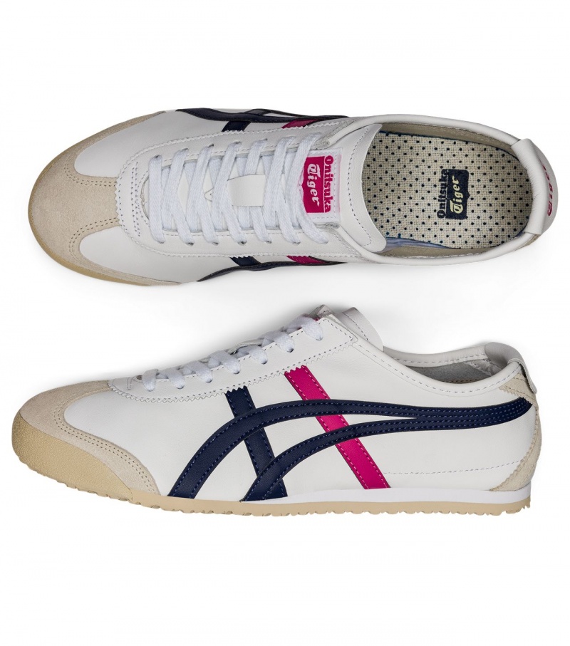 Men's Onitsuka Tiger Mexico 66 Mexico 66 White / Blue | 37128-QGAR