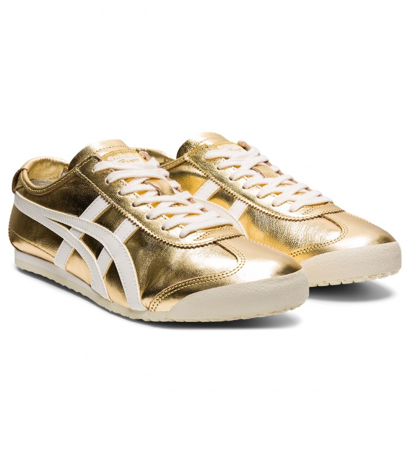 Men's Onitsuka Tiger Mexico 66 Mexico 66 Gold | 02593-NFJD