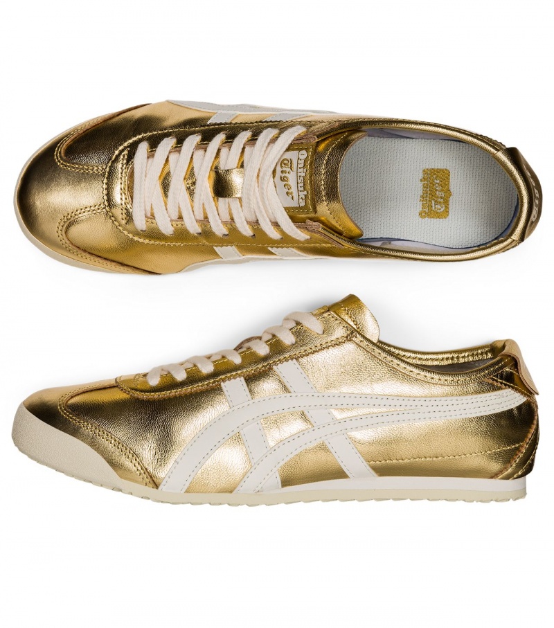 Men's Onitsuka Tiger Mexico 66 Mexico 66 Gold | 02593-NFJD