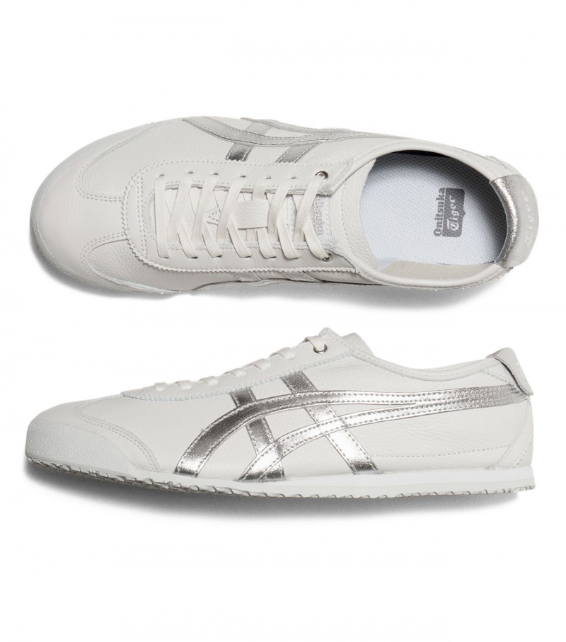 Men's Onitsuka Tiger Mexico 66 Mexico 66 White / Silver | 15074-HVLN