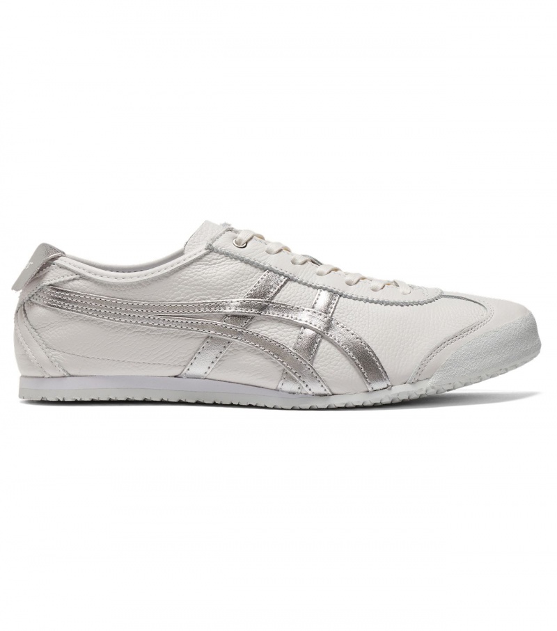 Men\'s Onitsuka Tiger Mexico 66 Mexico 66 White / Silver | 15074-HVLN