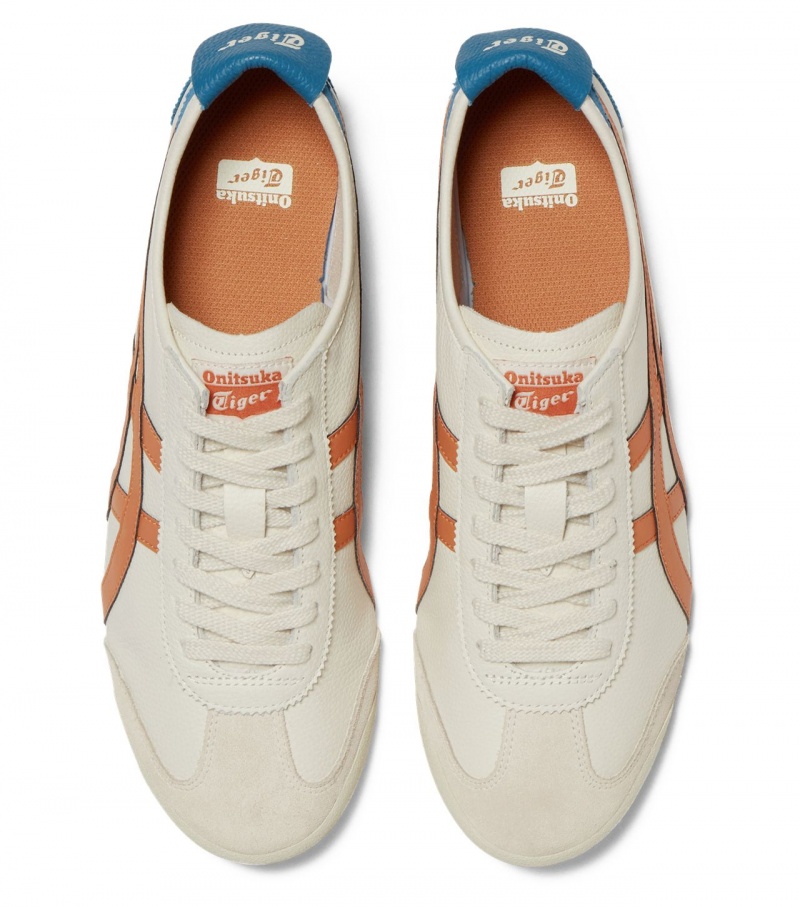 Men's Onitsuka Tiger Mexico 66 Mexico 66 Cream / Red Orange | 69142-GTZE