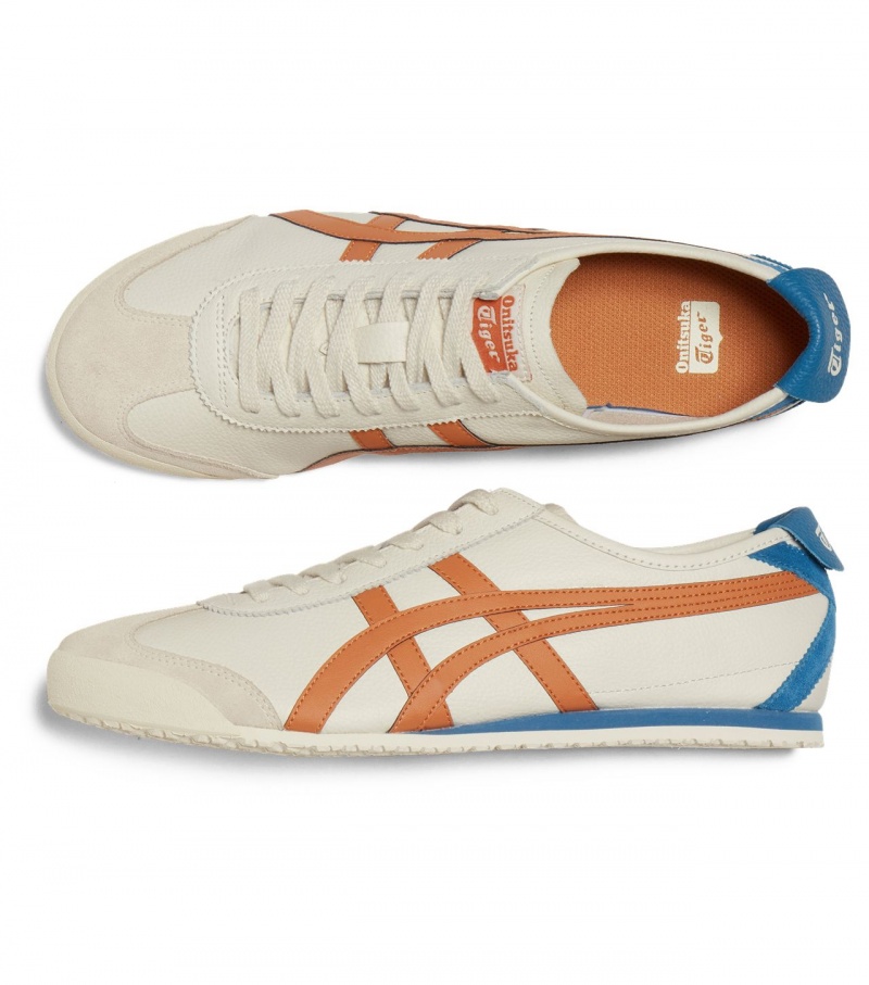 Men's Onitsuka Tiger Mexico 66 Mexico 66 Cream / Red Orange | 69142-GTZE