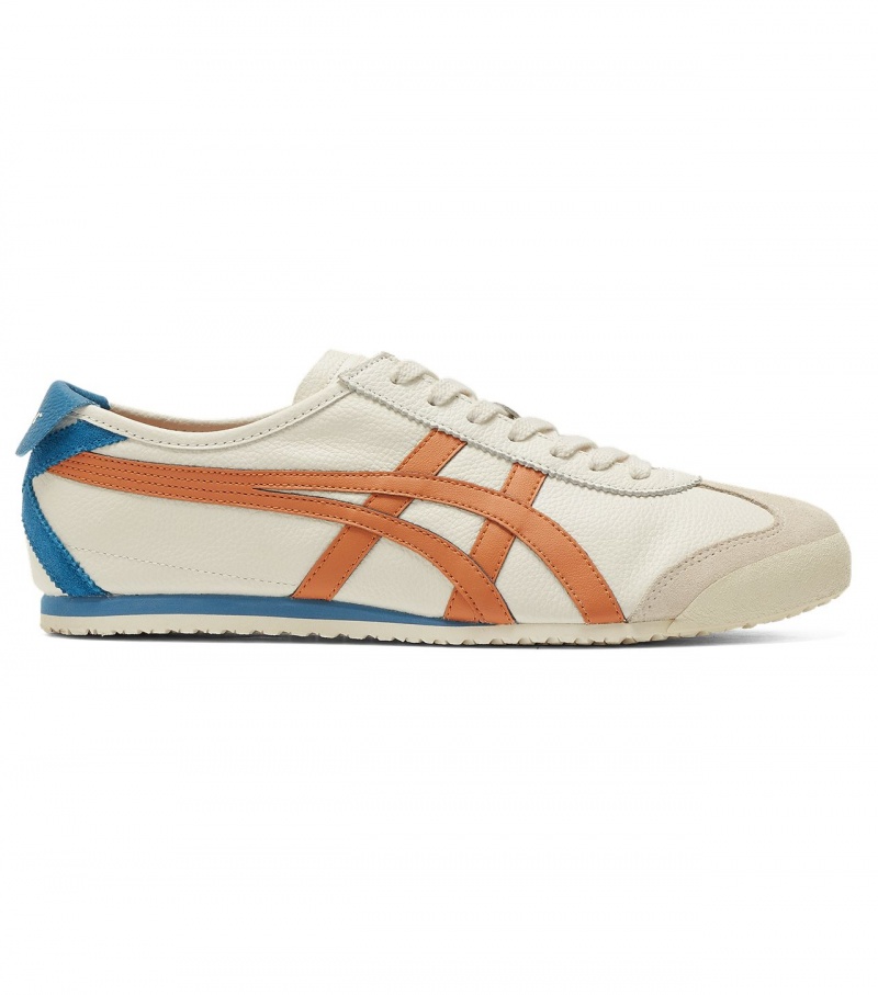 Men\'s Onitsuka Tiger Mexico 66 Mexico 66 Cream / Red Orange | 69142-GTZE