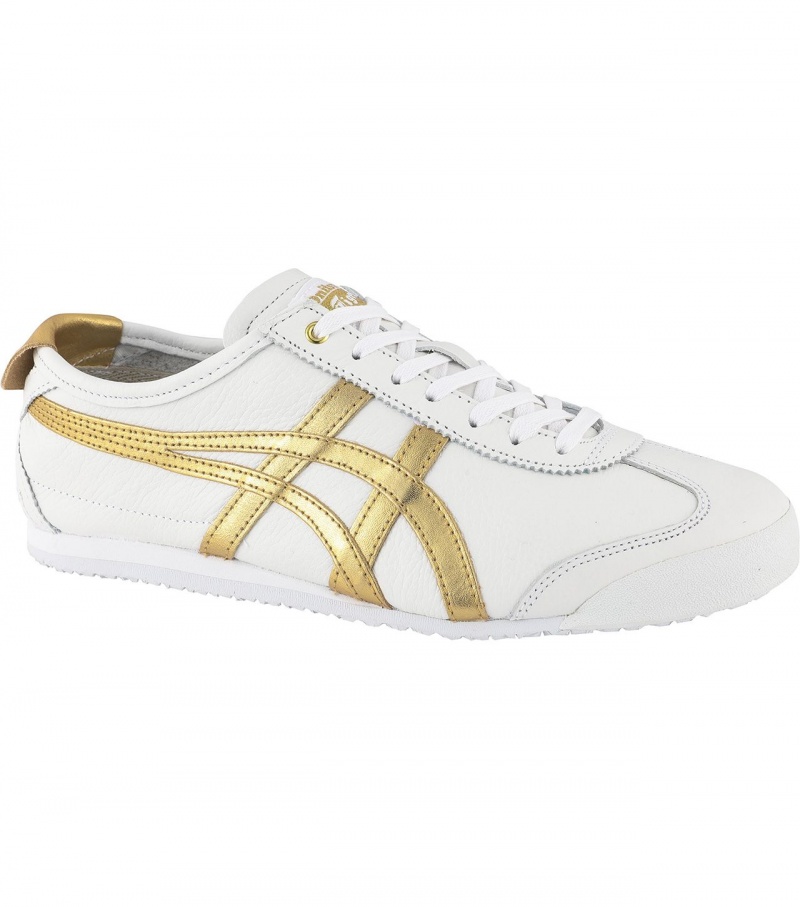 Men's Onitsuka Tiger Mexico 66 Mexico 66 White / Gold | 74196-KCFD