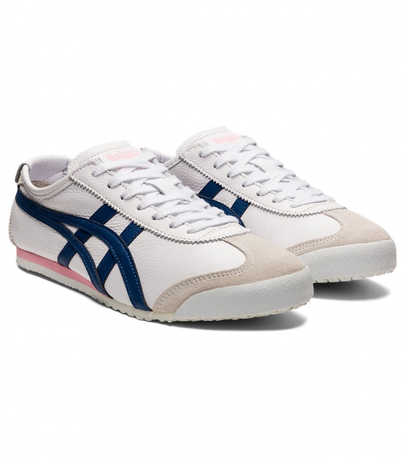 Men's Onitsuka Tiger Mexico 66 Mexico 66 White / Blue | 68492-RFZU