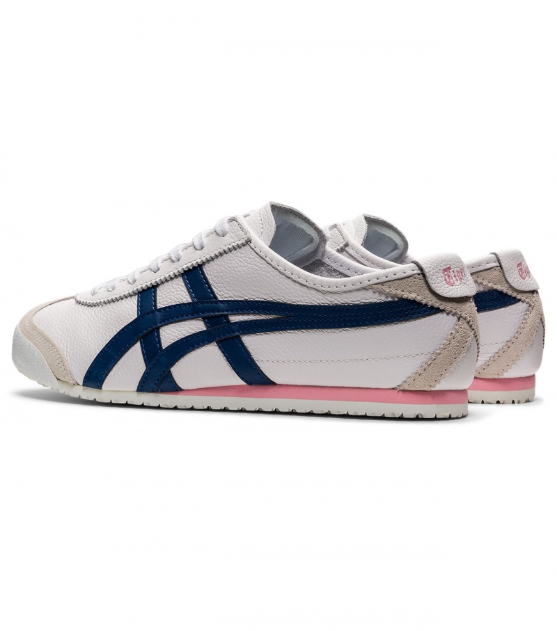 Men's Onitsuka Tiger Mexico 66 Mexico 66 White / Blue | 68492-RFZU