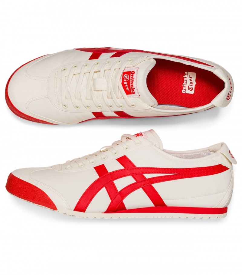 Men's Onitsuka Tiger Mexico 66 Mexico 66 Cream / Red | 92453-GSXM