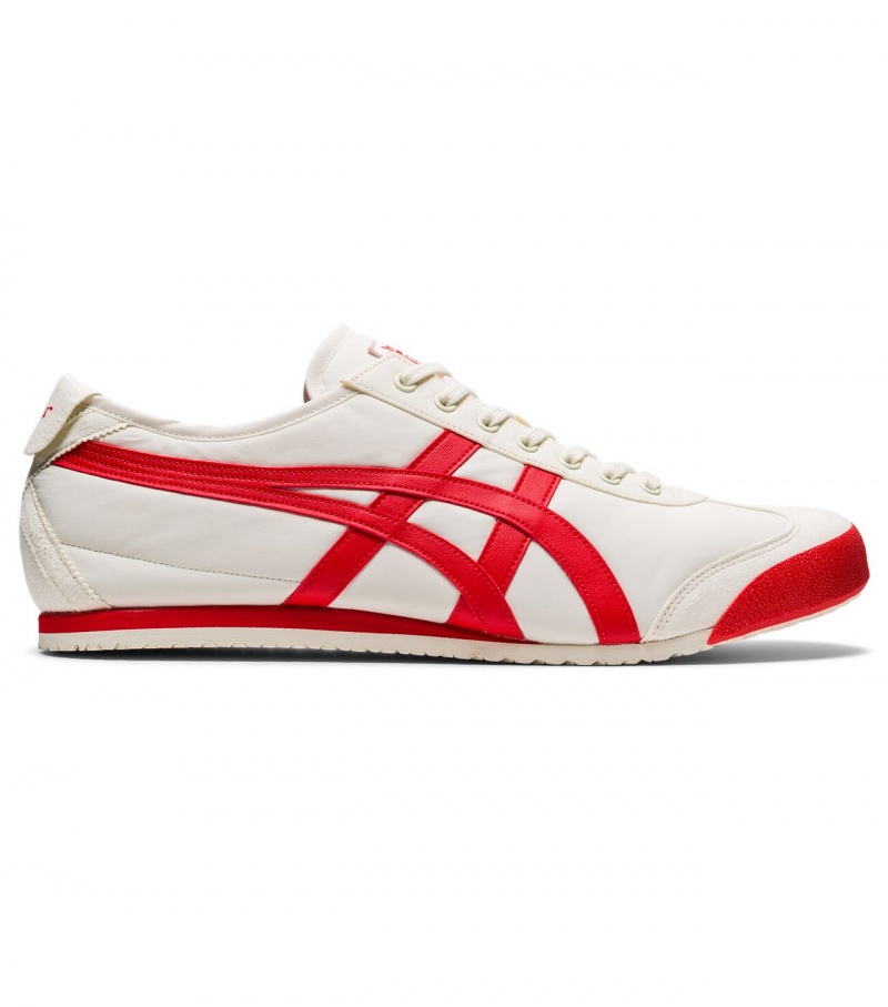 Men\'s Onitsuka Tiger Mexico 66 Mexico 66 Cream / Red | 92453-GSXM