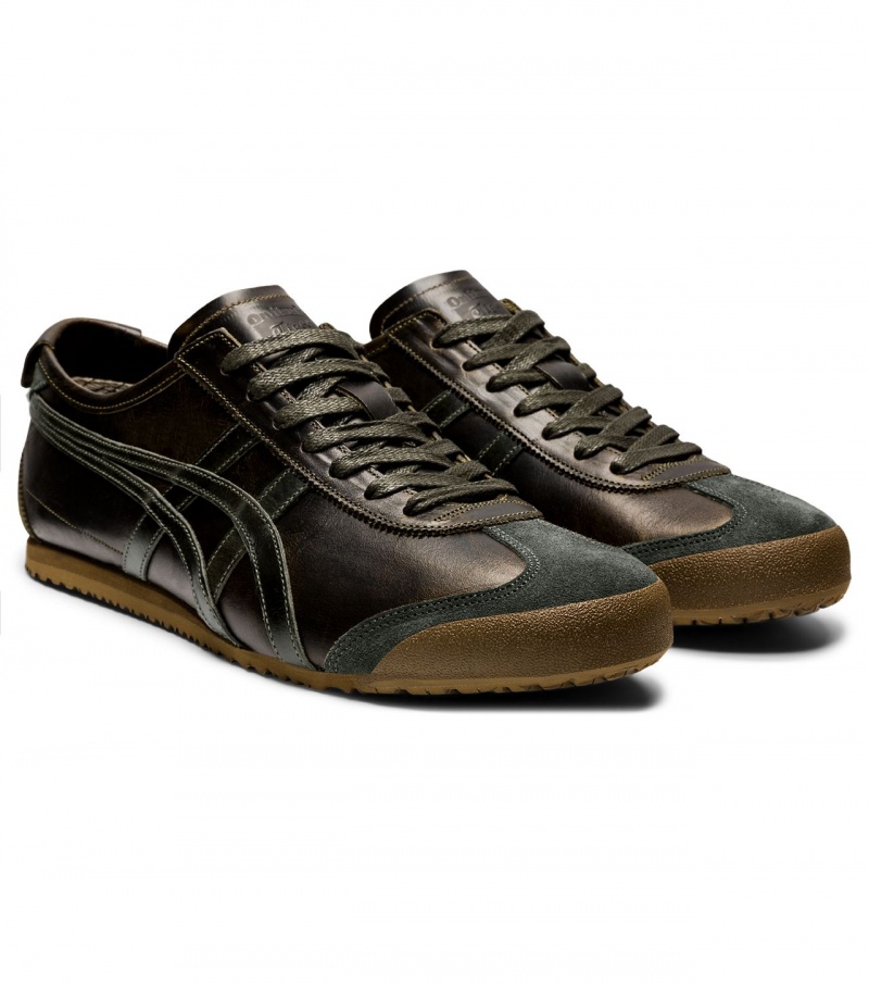 Men's Onitsuka Tiger Mexico 66 Mexico 66 Brown Green | 95128-GXCT