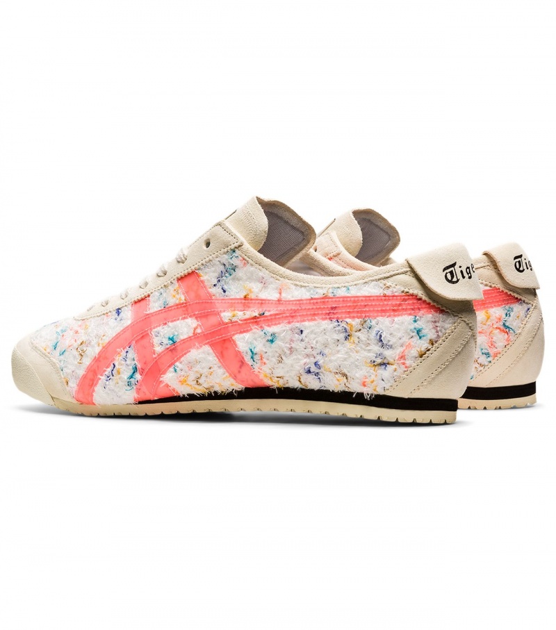 Men's Onitsuka Tiger Mexico 66 Mexico 66 Cream / Orange Coral | 46910-PEZD