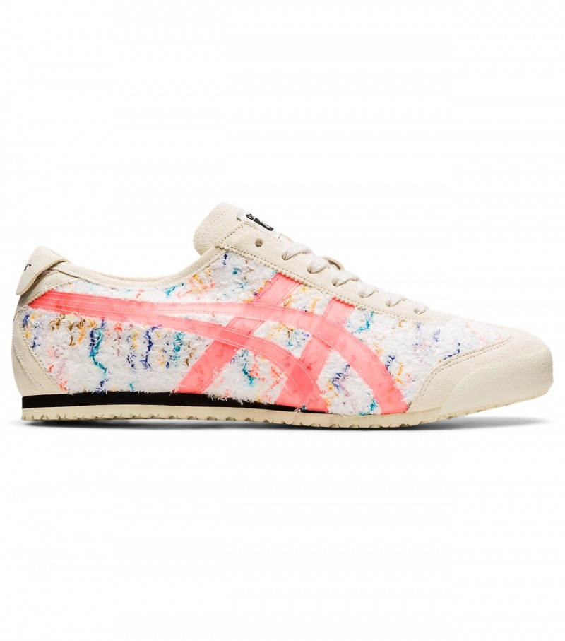 Men\'s Onitsuka Tiger Mexico 66 Mexico 66 Cream / Orange Coral | 46910-PEZD