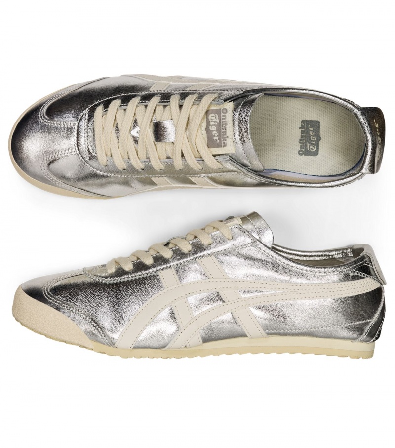 Men's Onitsuka Tiger Mexico 66 Mexico 66 Silver | 05643-GFHR